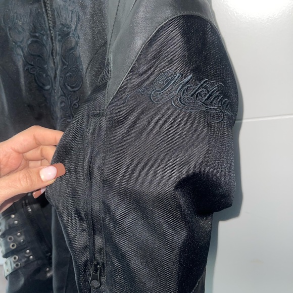 Ladies lined and padded Motorcycle Jacket - Picture 4 of 6